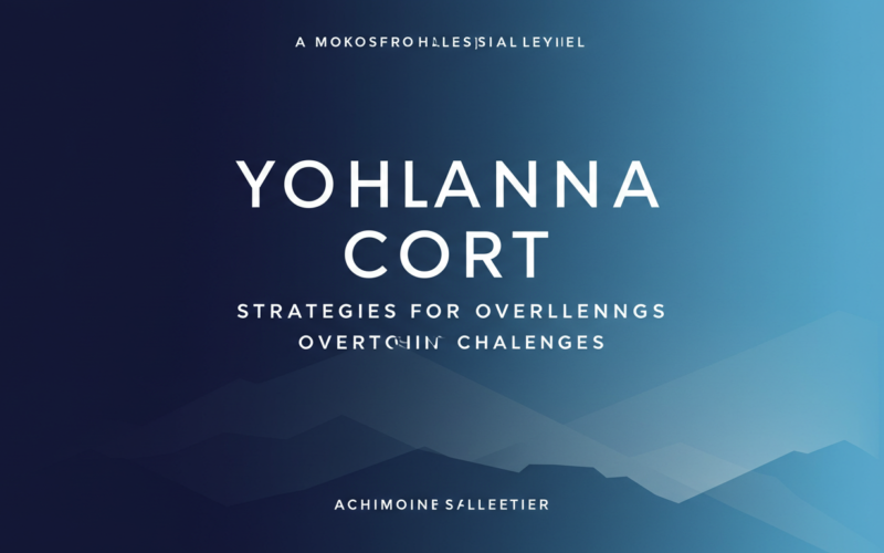 Yohlanna Cort: Strategies for Overcoming Challenges